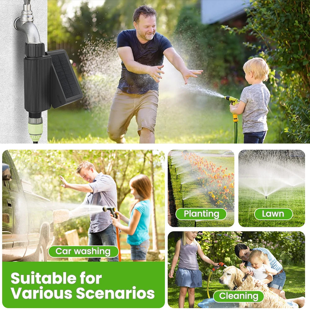 Solar WiFi Smart Water Valve - Automatic Garden Irrigation System | Auravolts