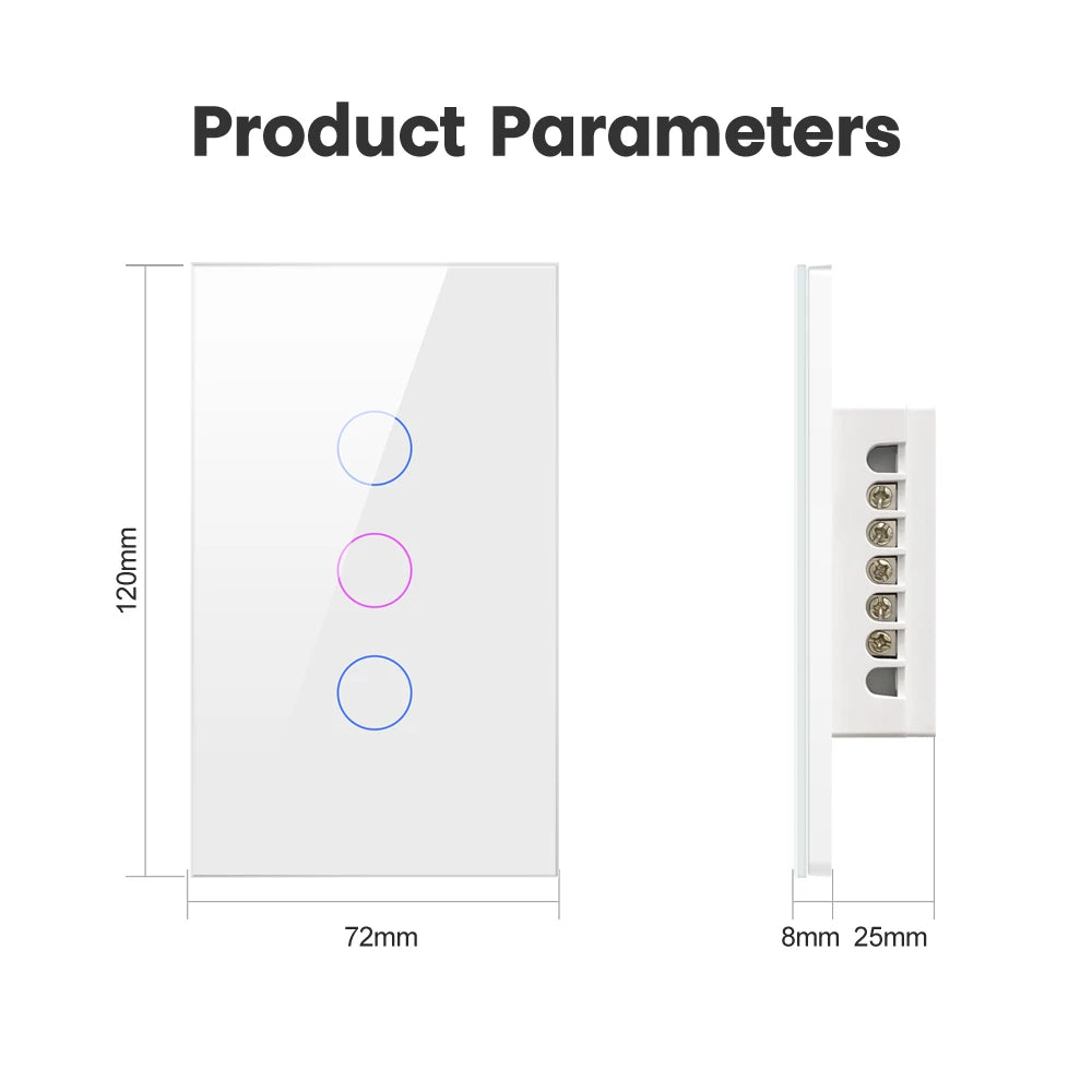 Smart WiFi Light Switch with Touch Control for Home Automation | Auravolts
