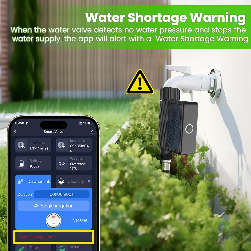 Solar WiFi Smart Water Valve - Automatic Garden Irrigation System | Auravolts