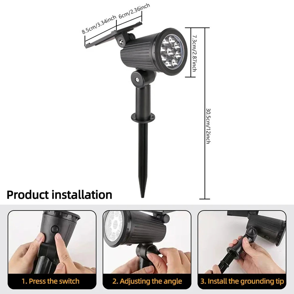 Solar LED Waterproof Outdoor Landscape Lamps | Auravolts
