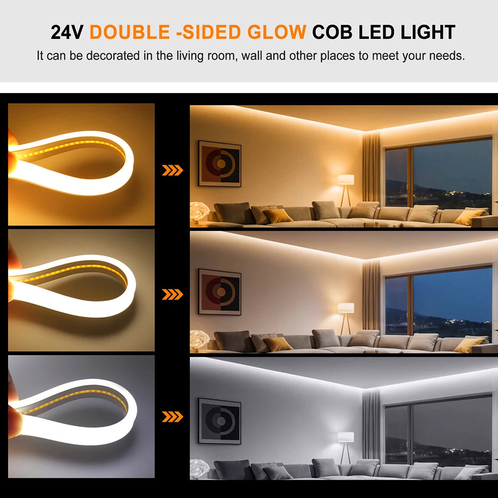 24V LED Neon Light Strip Solar Waterproof | Auravolts