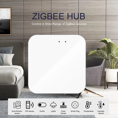 Tuya ZigBee 3.0 Smart Hub – Wireless/Wired Gateway for Alexa & Google Home | Auravolts