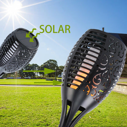 LED Solar Flame Torch Light for Outdoor Decoration | Auravolts