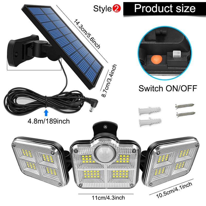 20W Solar LED Lamp Waterproof Outdoor Lighting | Auravolts