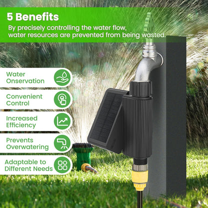 Solar WiFi Smart Water Valve - Automatic Garden Irrigation System | Auravolts