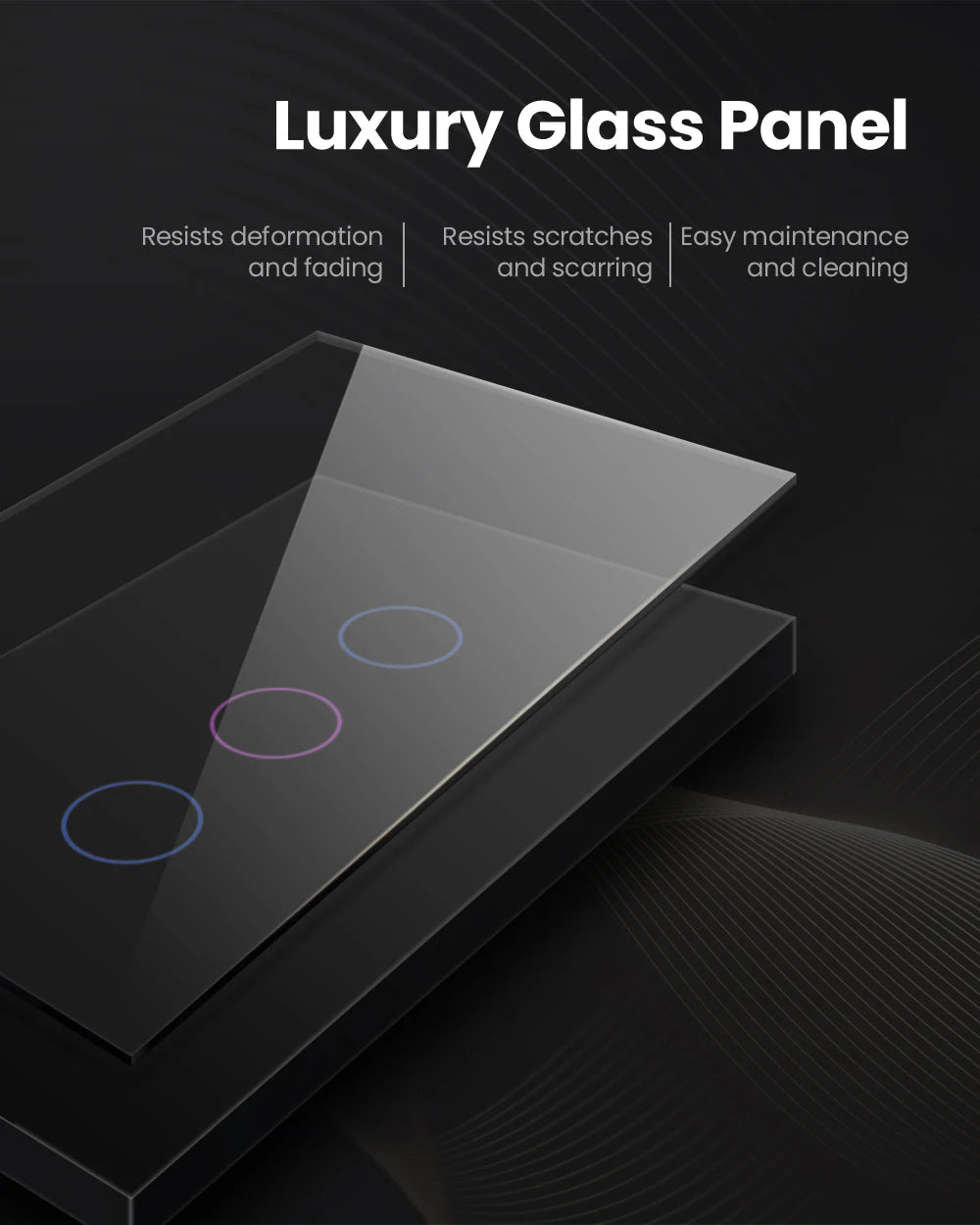 Smart WiFi Light Switch with Touch Control for Home Automation | Auravolts