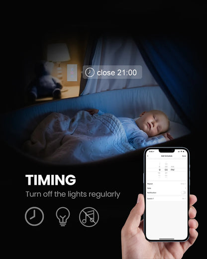 Smart WiFi Light Switch with Touch Control for Home Automation | Auravolts