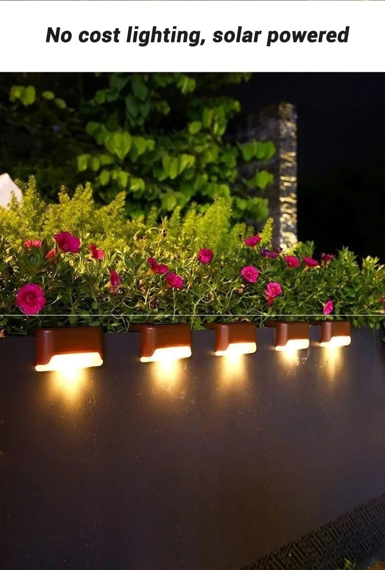 Solar Step Lights Waterproof Outdoor LED Pathway Lamps | Auravolts