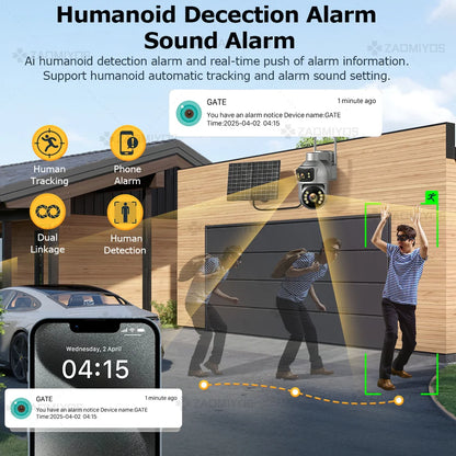 8MP Solar Security Camera with Auto Tracking | Auravolts