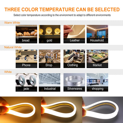 24V LED Neon Light Strip Solar Waterproof | Auravolts