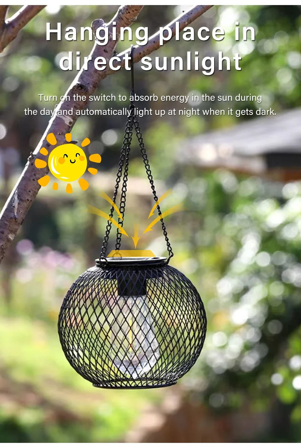 Outdoor Solar LED Lanterns Waterproof Decorative Lights for Garden | Auravolts