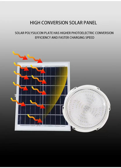 Solar-Powered LED Ceiling Light for Indoor and Outdoor Use | Auravolts