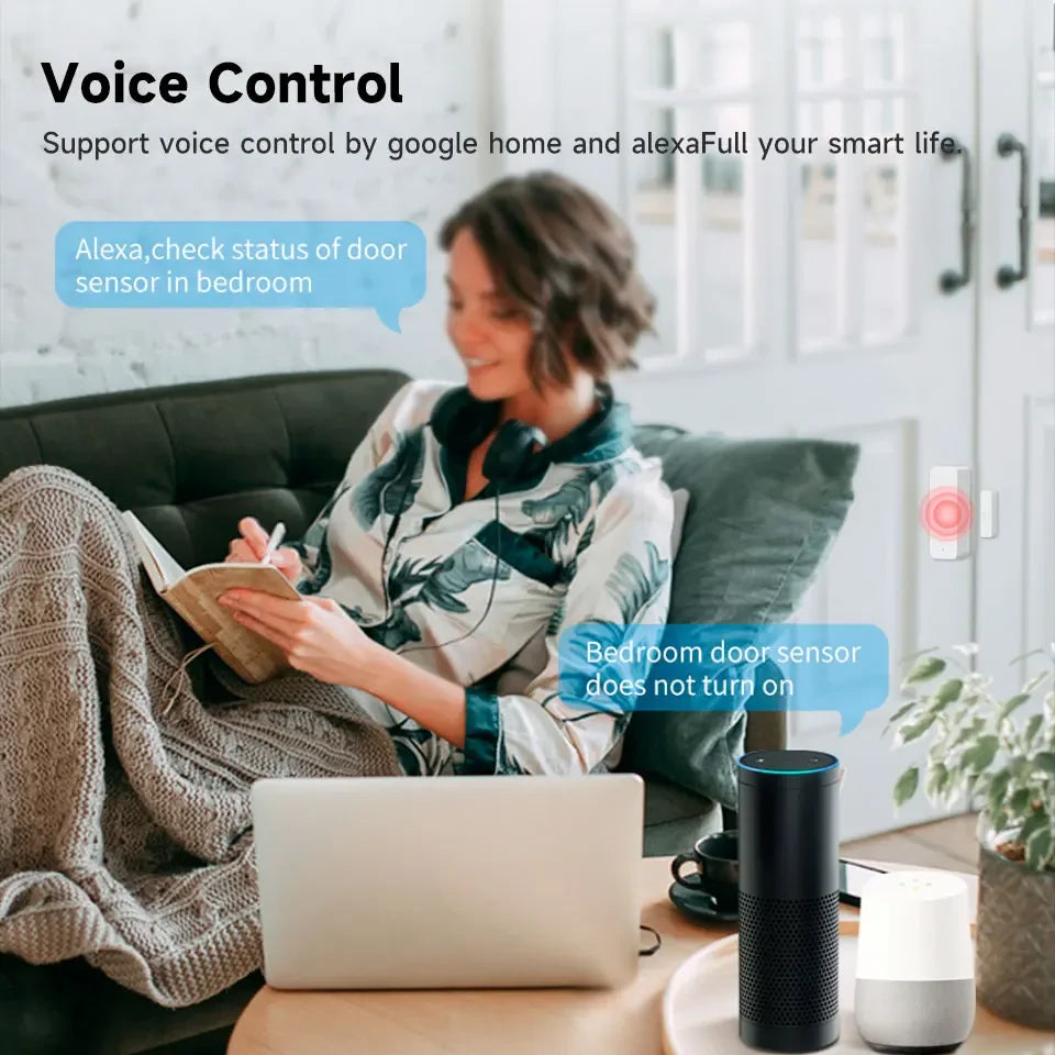 WiFi Smart Door and Window Sensor for Home Security | Auravolts