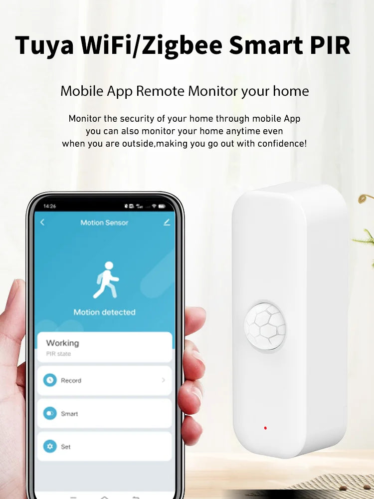 Tuya WiFi/Zigbee Motion Sensor Smart Home Security | Auravolts