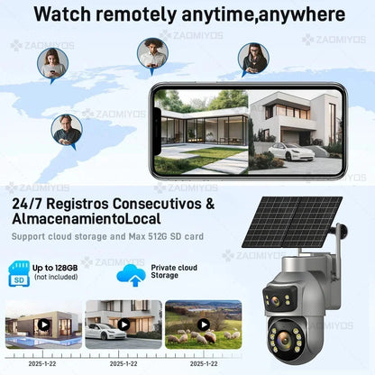 8MP Solar Security Camera with Auto Tracking | Auravolts