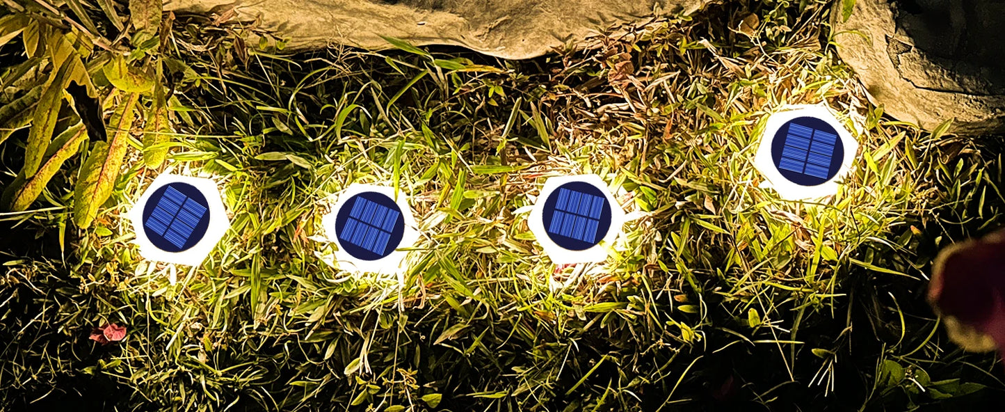 Solar LED Garden Step Lights Waterproof for Pathways and Walls | Auravolts