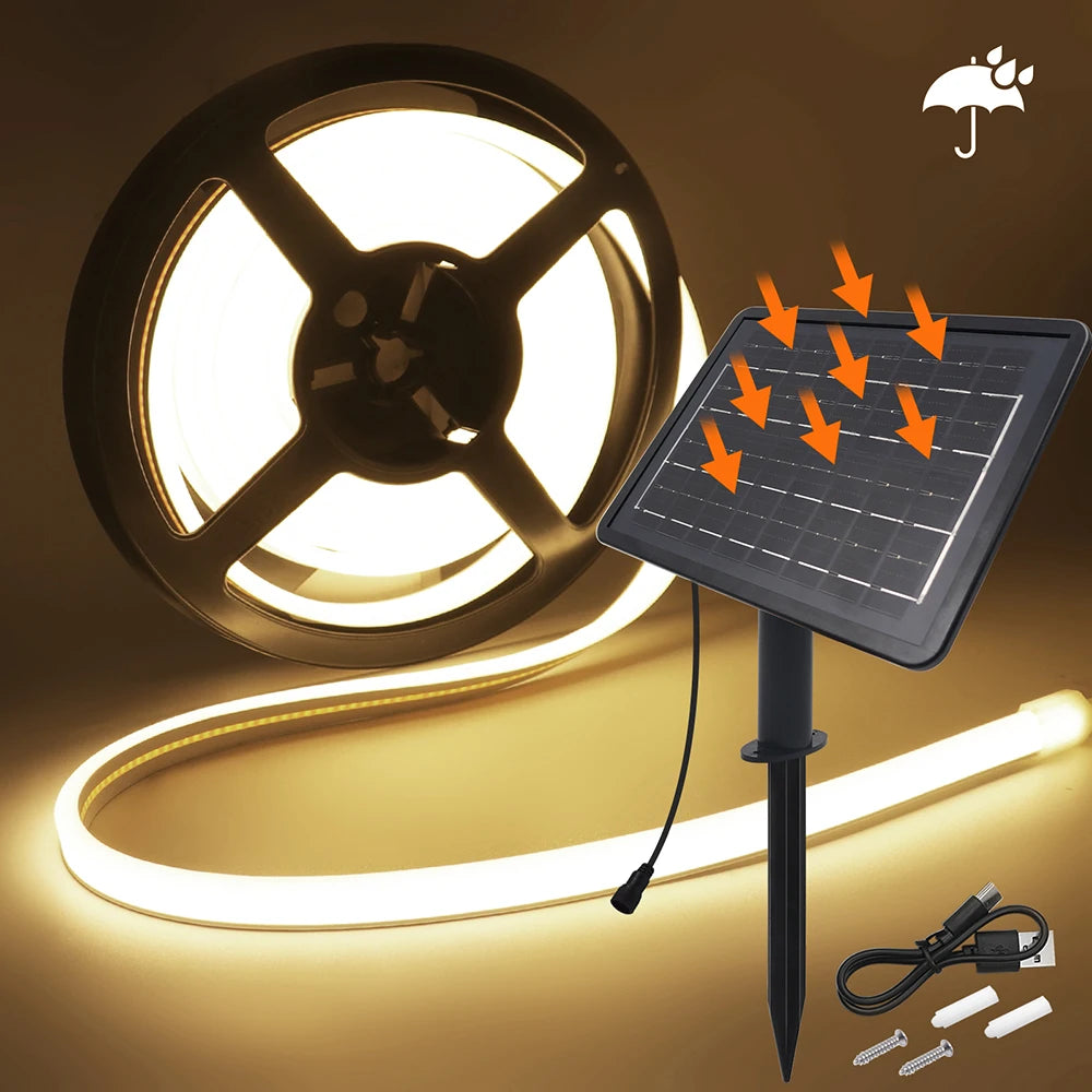 24V LED Neon Light Strip Solar Waterproof | Auravolts
