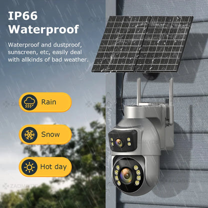 8MP Solar Security Camera with Auto Tracking | Auravolts