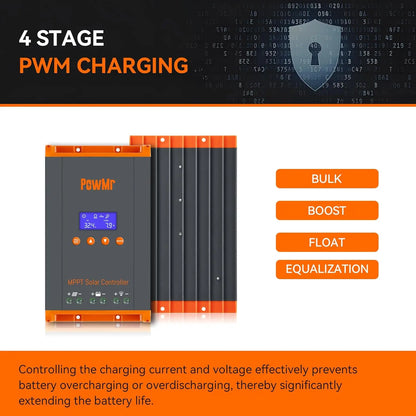 12V 24V 36V 48V Solar Charge Controller MPPT Intelligent Regulator | Auravolts