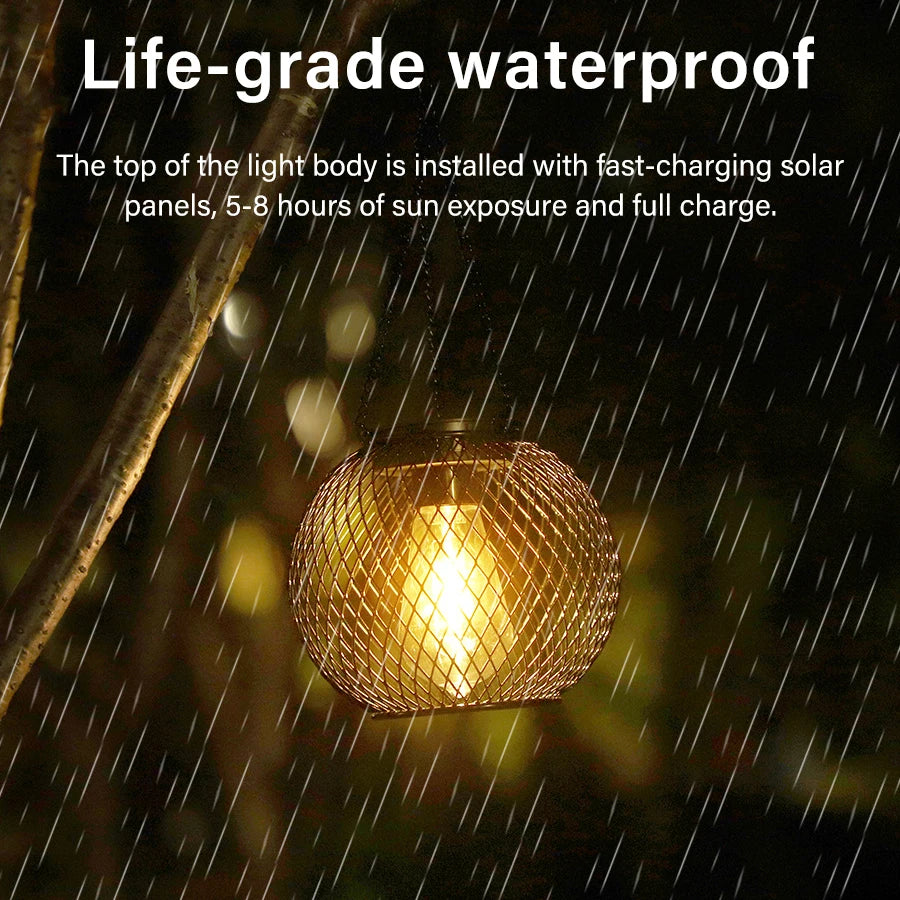 Outdoor Solar LED Lanterns Waterproof Decorative Lights for Garden | Auravolts