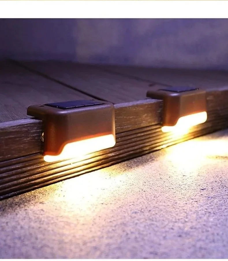 Solar Step Lights Waterproof Outdoor LED Pathway Lamps | Auravolts
