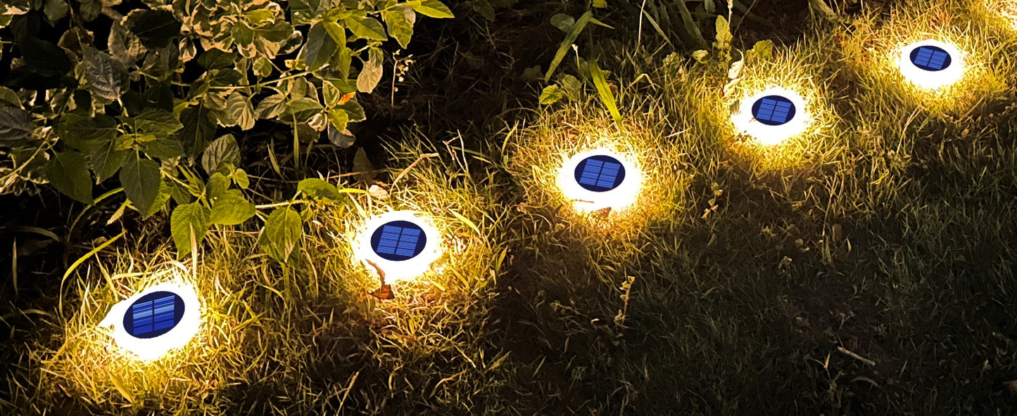 Solar LED Garden Step Lights Waterproof for Pathways and Walls | Auravolts