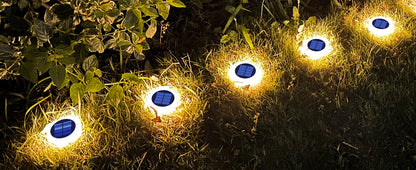 Solar LED Garden Step Lights Waterproof for Pathways and Walls | Auravolts