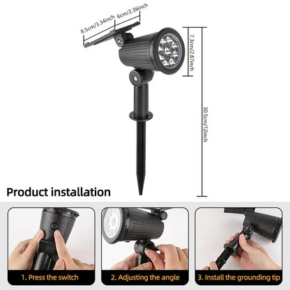 Solar LED Waterproof Outdoor Landscape Lamps | Auravolts