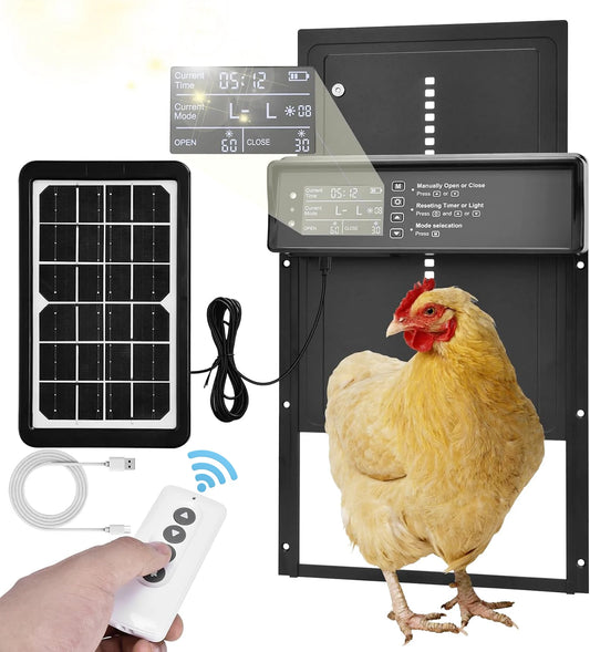 Automatic Chicken Coop Door Smart Poultry Protection | Auravolts