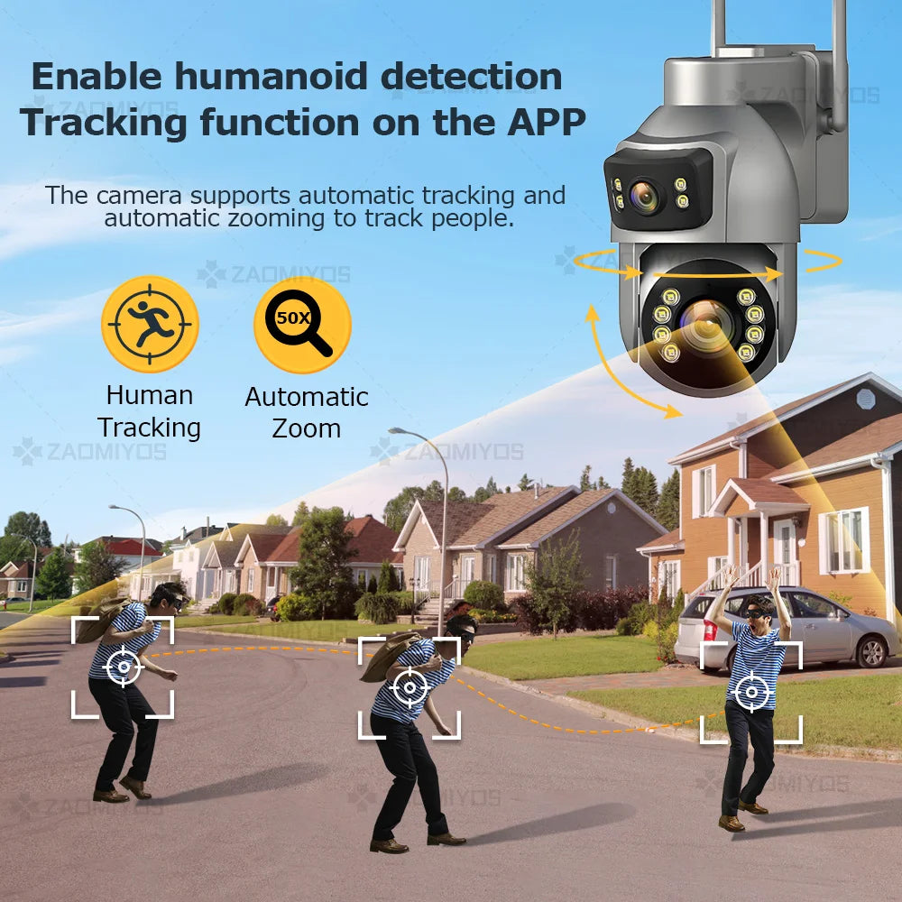 8MP Solar Security Camera with Auto Tracking | Auravolts