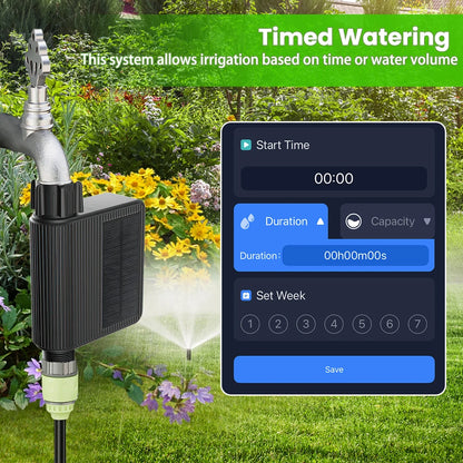 Solar WiFi Smart Water Valve - Automatic Garden Irrigation System | Auravolts