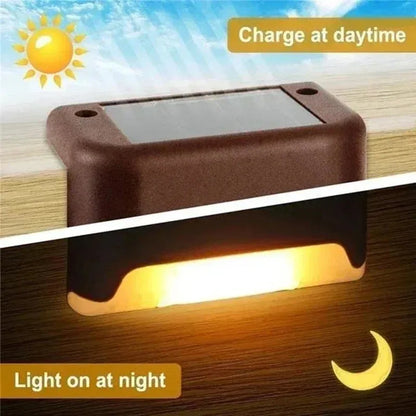 Solar Step Lights Waterproof Outdoor LED Pathway Lamps | Auravolts