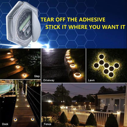 Solar LED Garden Step Lights Waterproof for Pathways and Walls | Auravolts