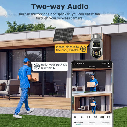 8MP Solar Security Camera with Auto Tracking | Auravolts