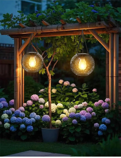 Outdoor Solar LED Lanterns Waterproof Decorative Lights for Garden | Auravolts