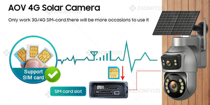8MP Solar Security Camera with Auto Tracking | Auravolts