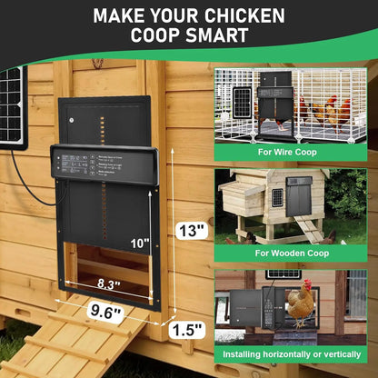 Automatic Chicken Coop Door Smart Poultry Protection | Auravolts
