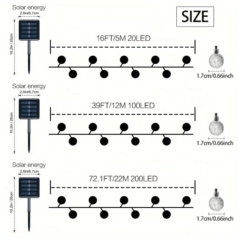 Outdoor Solar LED Decorative Lights Waterproof | Auravolts