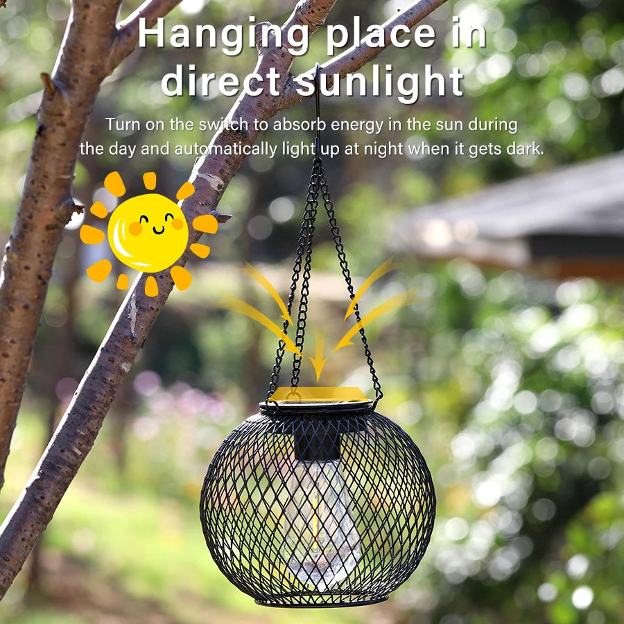 Outdoor Solar LED Lanterns Waterproof Decorative Lights for Garden | Auravolts