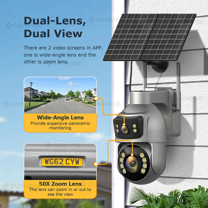 8MP Solar Security Camera with Auto Tracking | Auravolts