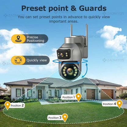8MP Solar Security Camera with Auto Tracking | Auravolts