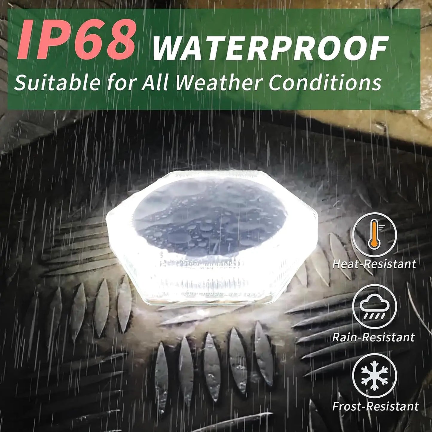 Solar LED Garden Step Lights Waterproof for Pathways and Walls | Auravolts