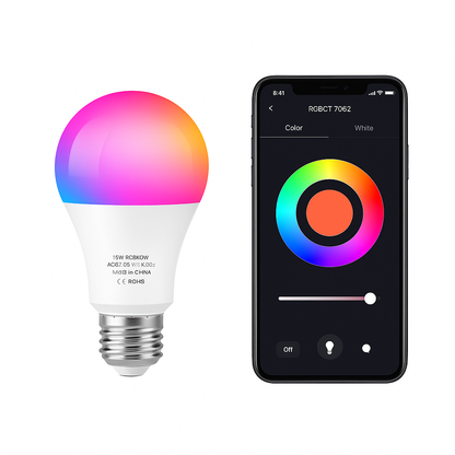 Tuya Smart LED Bulb E27 RGB+CW WiFi Bluetooth 15W/20W | Auravolts